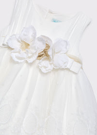 Vestito Ricamato Panna