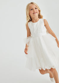 Vestito Ricamato Panna