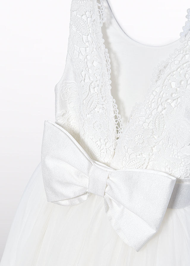 Vestito Ricamato Panna