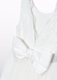 Vestito Ricamato Panna
