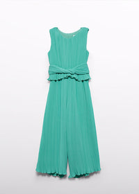 Tuta Lunga Chiffon Plissettat Aloe