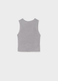 Top Tricot Costine Argento