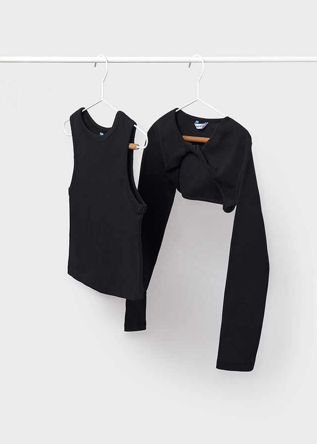 Completo Twin Set Costine Nero