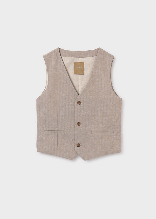 Gilet Natural Camicia Beige