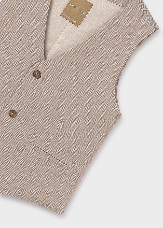 Gilet Natural Camicia Beige