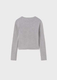 Giacchina Tricot Camicianale Argento
