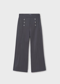 Pantalone Lungo Bottoni Carbone