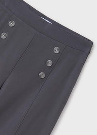 Pantalone Lungo Bottoni Carbone