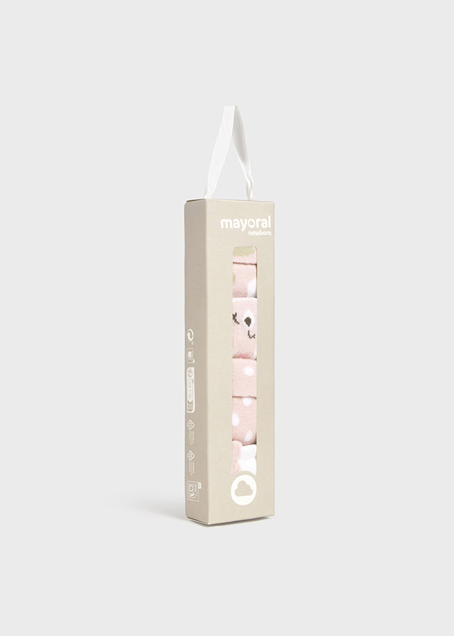 Set 4 Calze Rosa Baby