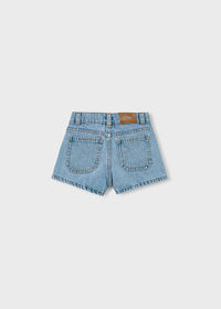 Pantaloncini In Jeans Lavaggio Light Blue