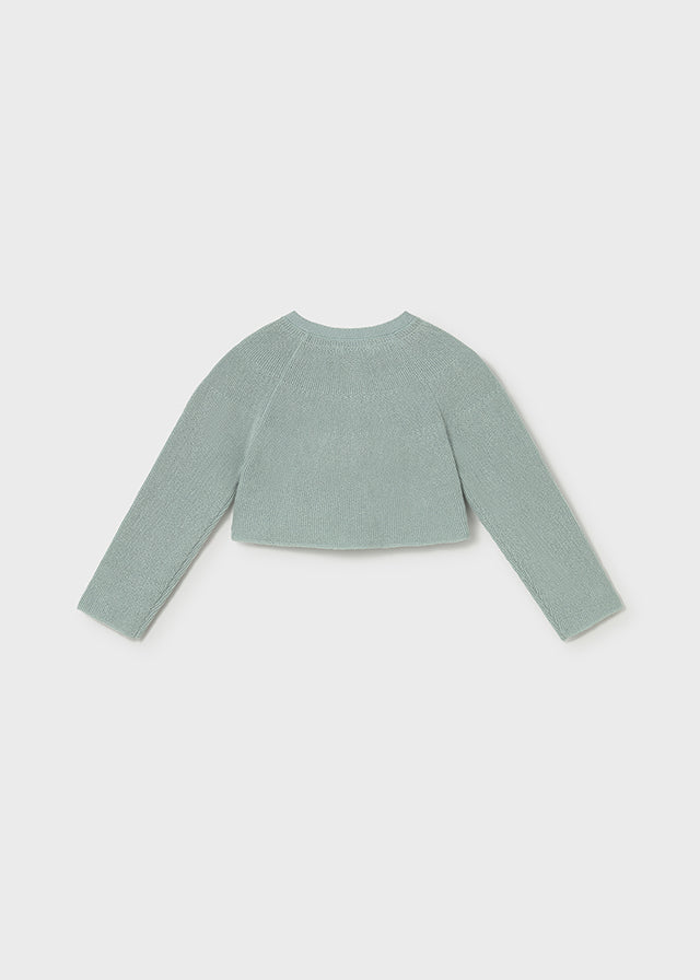 Cardigan Corto Verde Menta