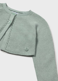 Cardigan Corto Verde Menta