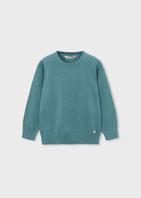 Pullover Girocollo Verde Acqua
