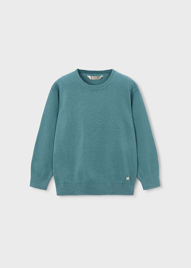 Pullover Girocollo Verde Acqua