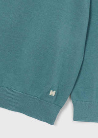 Pullover Girocollo Verde Acqua