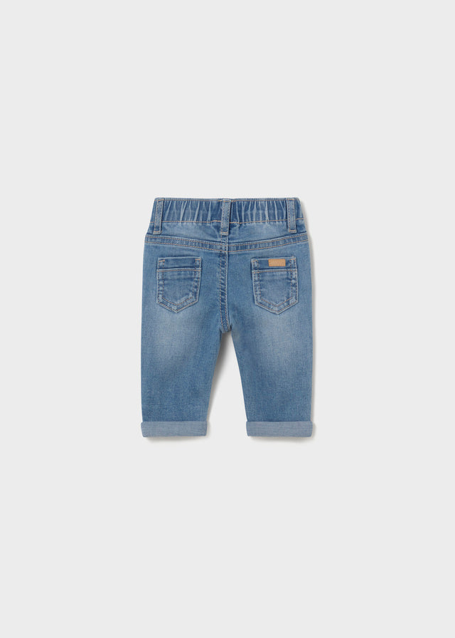 Jeans Morbido Da Neonato