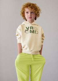 Pantaloni Jogger Lime In Felpa Leggera