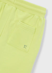 Pantaloni Jogger Lime In Felpa Leggera