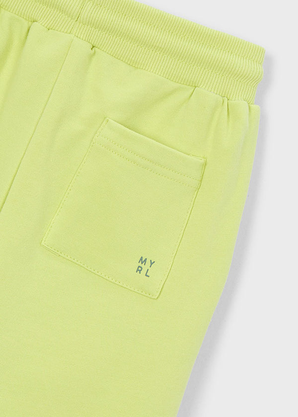 Pantaloni Jogger Lime In Felpa Leggera