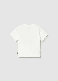 T-Shirt Bianca Con Stampa Fuoristrada