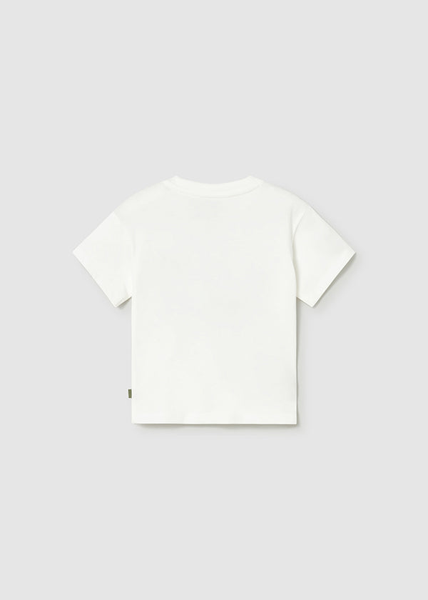 T-Shirt Bianca Con Stampa Fuoristrada