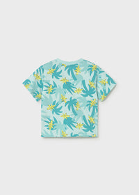T-Shirt Verde Acqua Fantasia Coccodrilli