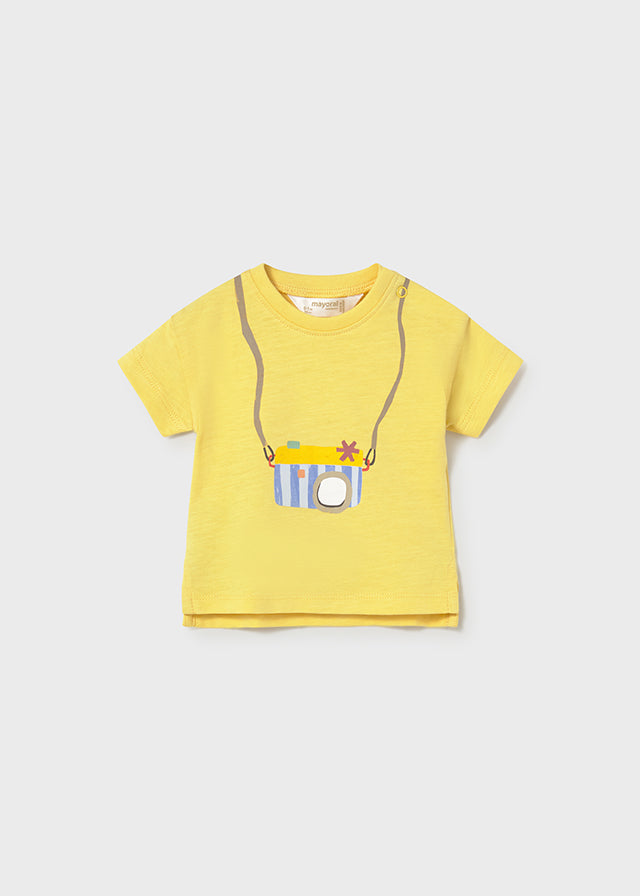 Set 2 Pezzi T-Shirt Bianca E Gialla