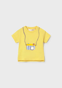 Set 2 Pezzi T-Shirt Bianca E Gialla