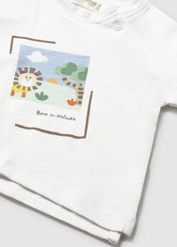 Set 2 Pezzi T-Shirt Bianca E Gialla
