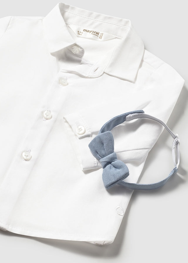 Camicia Elegante Manica Lunga Piu Papillon