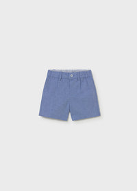 Pantaloni Corti Eleganti Blu Avio