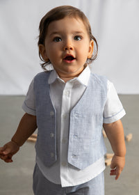 Gilet Elegante Azzurro