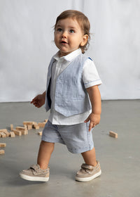 Gilet Elegante Azzurro