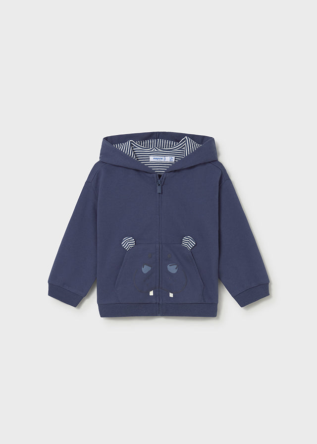 Felpa Play Con Cappuccio Blu