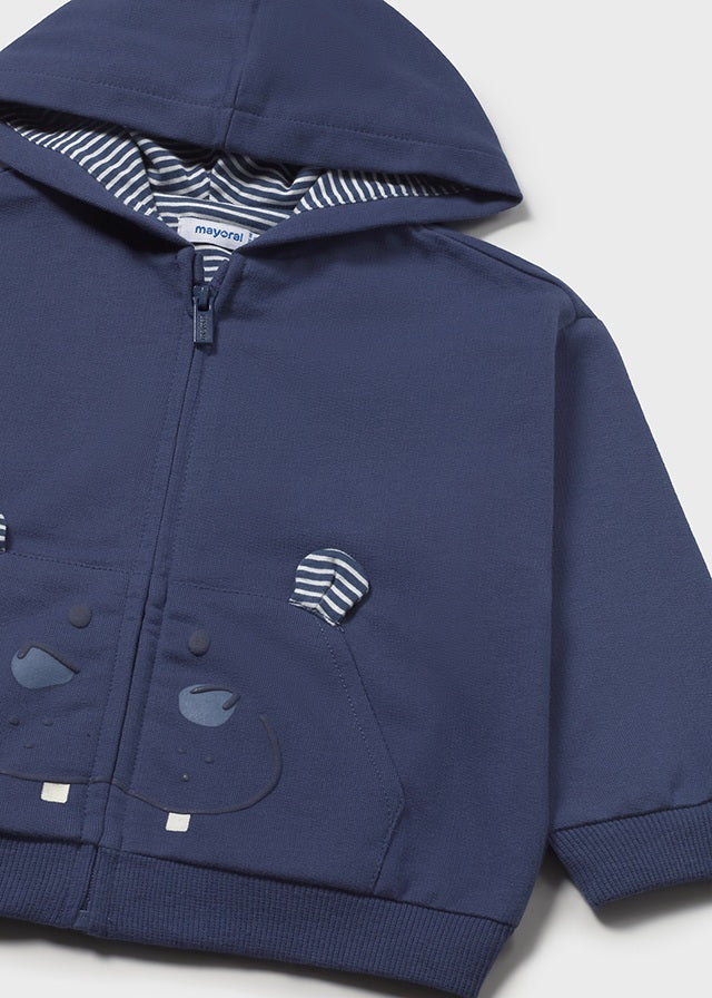Felpa Play Con Cappuccio Blu