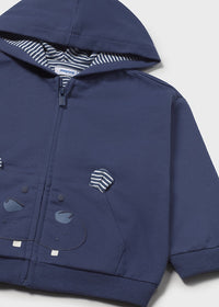 Felpa Play Con Cappuccio Blu
