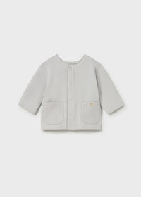 Maglioncino Con Tasche Grigio Polvere