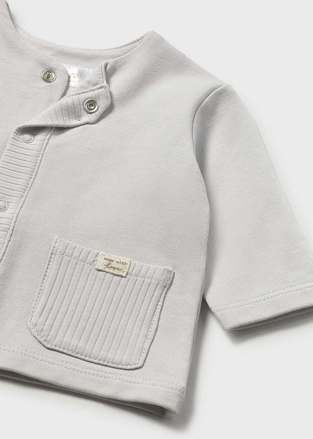 Maglioncino Con Tasche Grigio Polvere