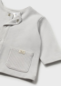 Maglioncino Con Tasche Grigio Polvere