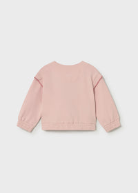 Felpa Rosa Cipria Con Zip