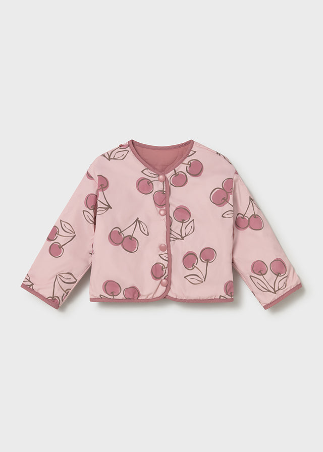 Giacca Trapuntata Reversibile Rosa Antico