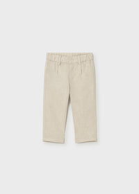 Pantalone Lino Elegante Beige