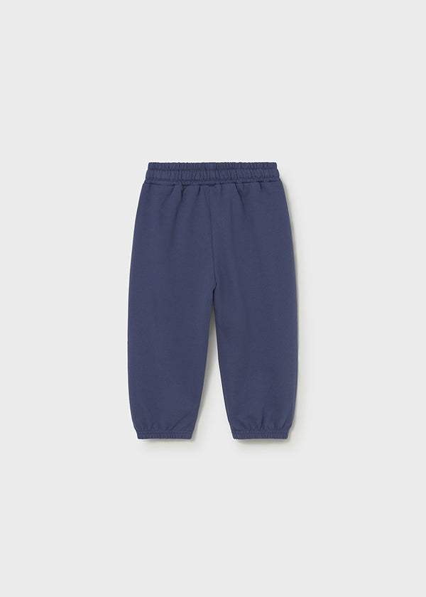 Pantaloni Jogger Blu Con Tasca Ippopotamo