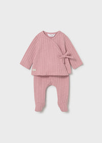 Completo Nascita 2 Pezzi Rosa Antico