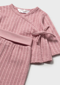Completo Nascita 2 Pezzi Rosa Antico