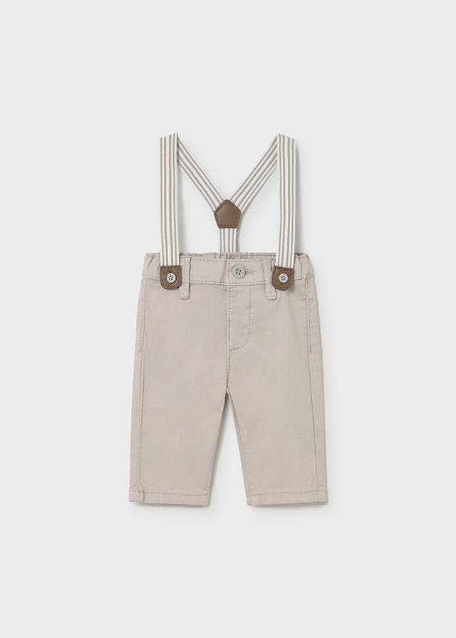 Pantalone Lungo Con Bretelle