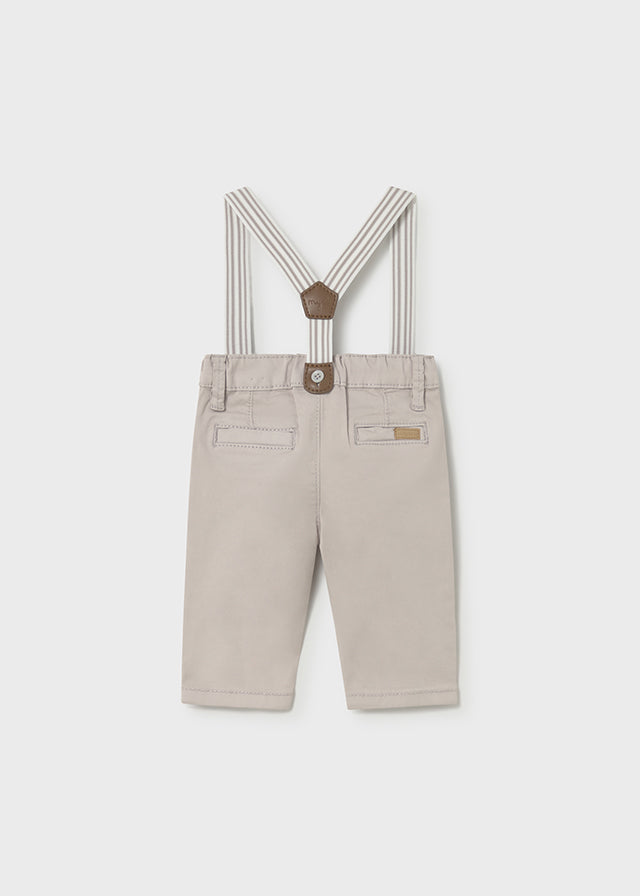 Pantalone Lungo Con Bretelle