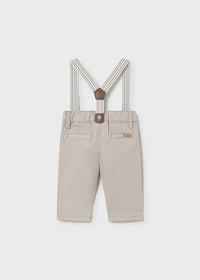Pantalone Lungo Con Bretelle
