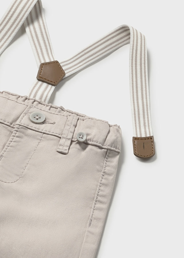 Pantalone Lungo Con Bretelle
