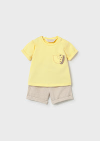 Set 2 Completi Neonato In Jersey Di Cotone